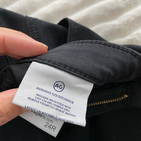 Ag Adriano Goldschmied The Legging Ankle Super Skinny Black Denim Jeans (24R) - Picture 10 of 15